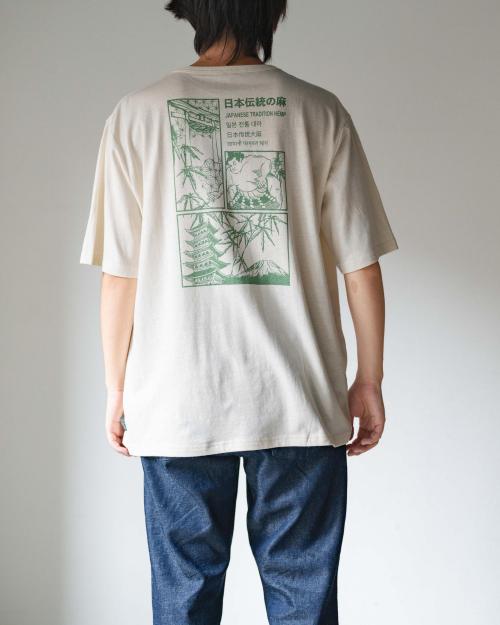 日本伝統大麻 WIDE FITS TEE