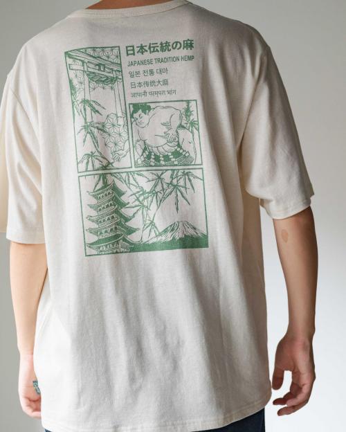日本伝統大麻 WIDE FITS TEE