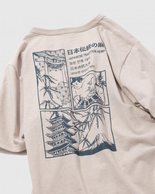 日本伝統大麻 WIDE FITS TEE
