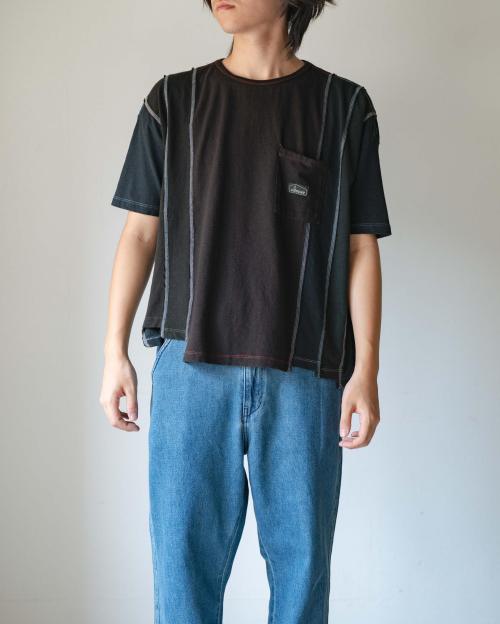 T-SHIRTS - BLACK DYED REUSE