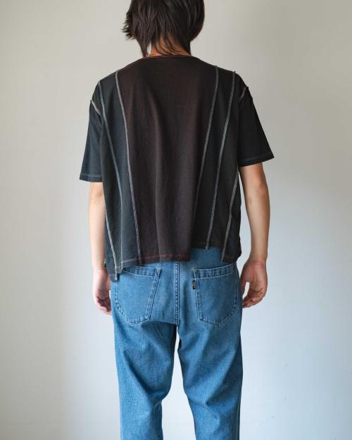 T-SHIRTS - BLACK DYED REUSE