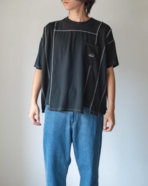 T-SHIRTS - BLACK DYED REUSE