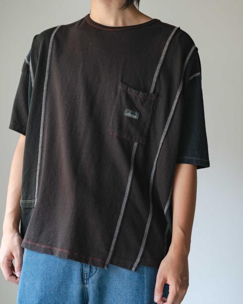 T-SHIRTS - BLACK DYED REUSE
