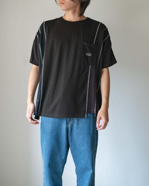 T-SHIRTS - BLACK DYED REUSE