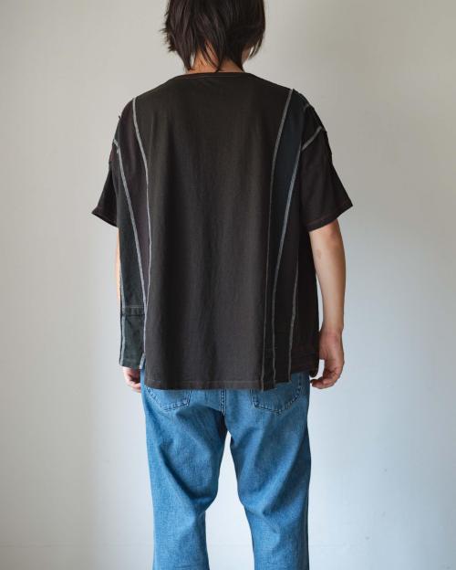T-SHIRTS - BLACK DYED REUSE