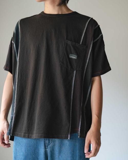 T-SHIRTS - BLACK DYED REUSE