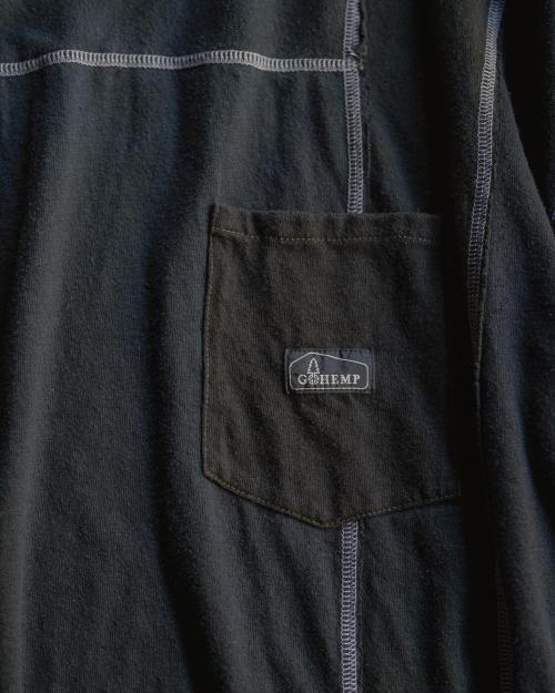 T-SHIRTS - BLACK DYED REUSE