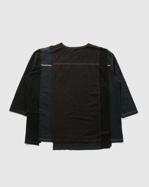 3/4SL T-SHIRT - BLACK DYED REUSE