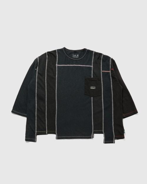 3/4SL T-SHIRT - BLACK DYED REUSE
