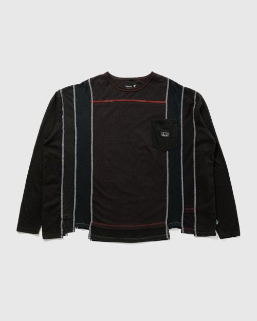 3/4SL T-SHIRT - BLACK DYED REUSE