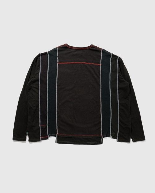 3/4SL T-SHIRT - BLACK DYED REUSE