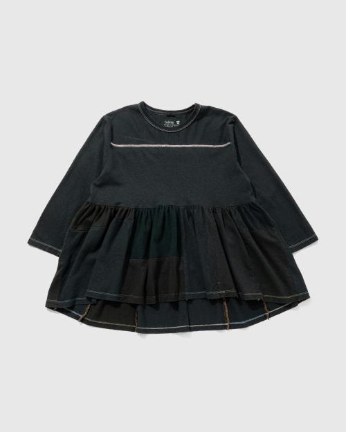 FOOTBALL TEE - BLACK DYED REUSE