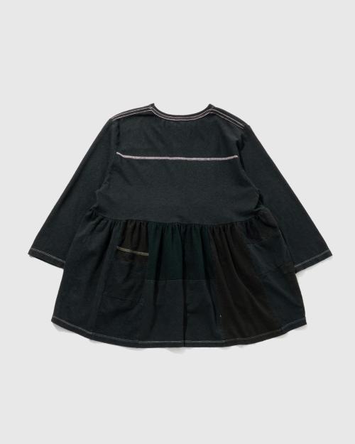 FOOTBALL TEE - BLACK DYED REUSE