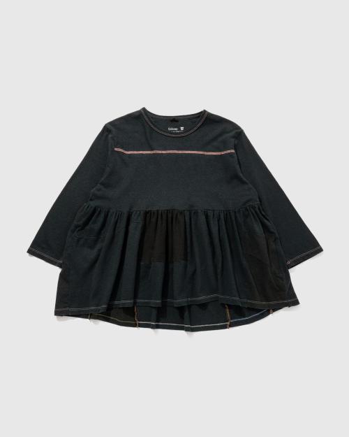 FOOTBALL TEE - BLACK DYED REUSE