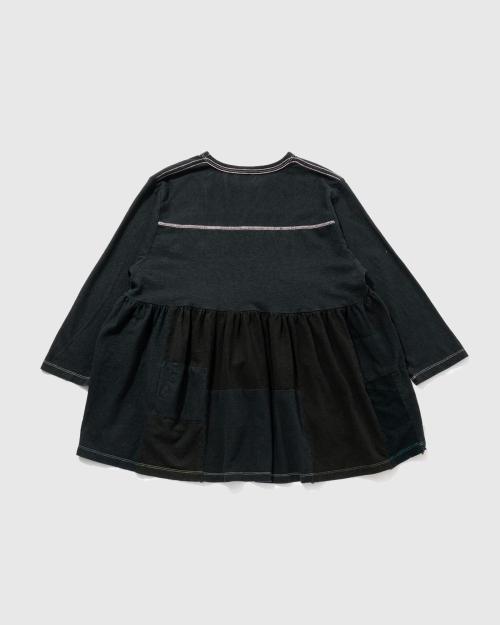 FOOTBALL TEE - BLACK DYED REUSE