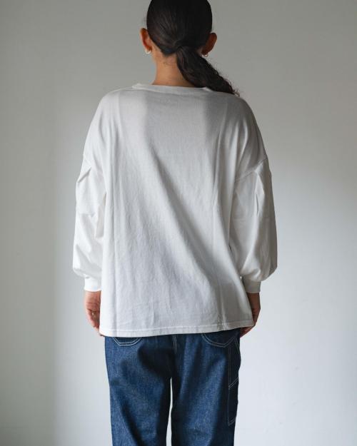 SLEEVE GATHER TEE