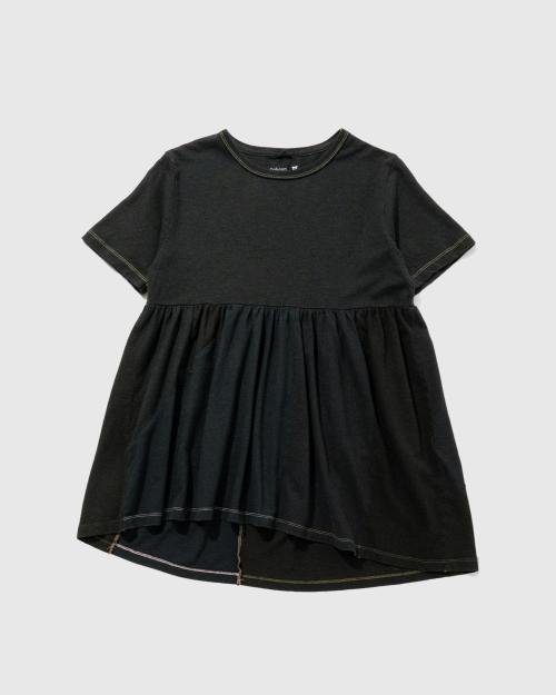 SHORT SLEEVE TEE - BLACK DYED REUSE