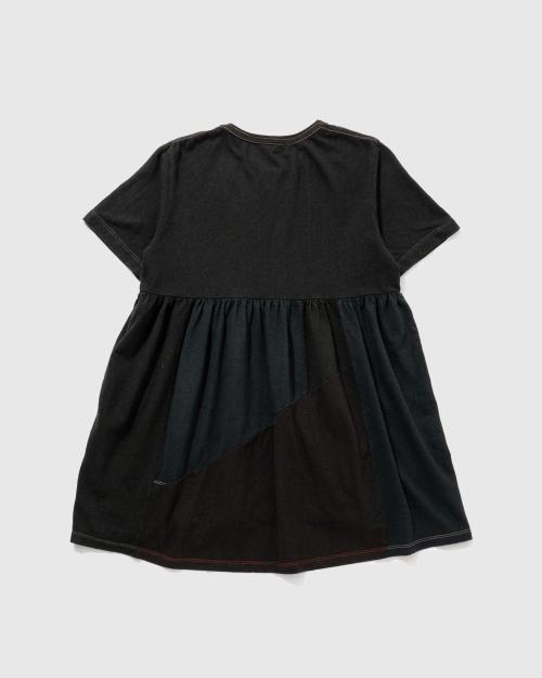 SHORT SLEEVE TEE - BLACK DYED REUSE