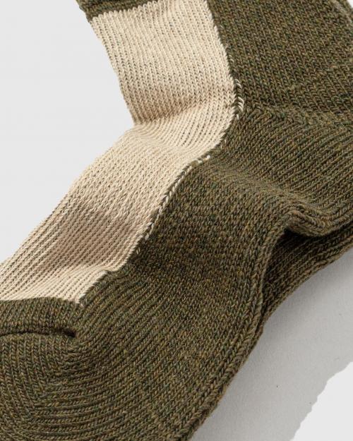 HEMP 2TONE PILE QUARTER SOCKS／×ANONYMOUSISM