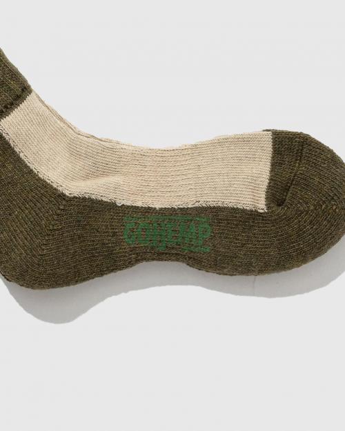 HEMP 2TONE PILE QUARTER SOCKS／×ANONYMOUSISM