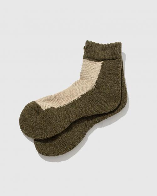 HEMP 2TONE PILE QUARTER SOCKS／×ANONYMOUSISM