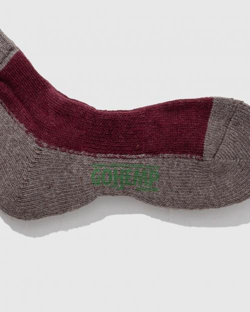 HEMP 2TONE PILE QUARTER SOCKS／×ANONYMOUSISM