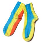 GOHEMP STRIPE TIE-DYE QUATER SOCKS / ×ANONYMOUSISM