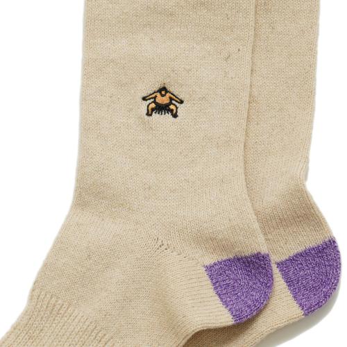 EMBROIDERY CREW SOCKS／×ANONYMOUSISM