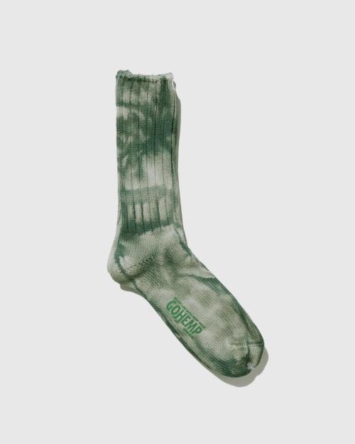 UNEVEN DYE CREW SOCKS