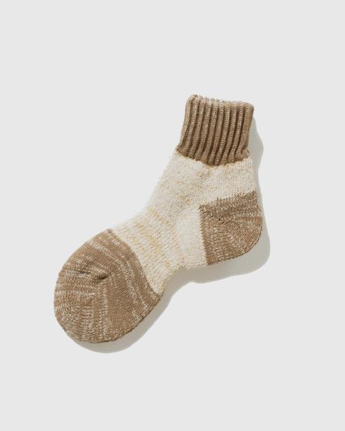 2TONE PILE QUATER SOCKS