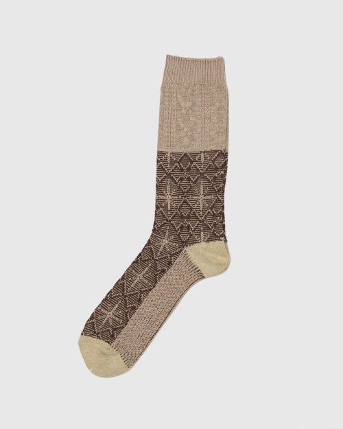 CABLE JACQUARD SOCKS