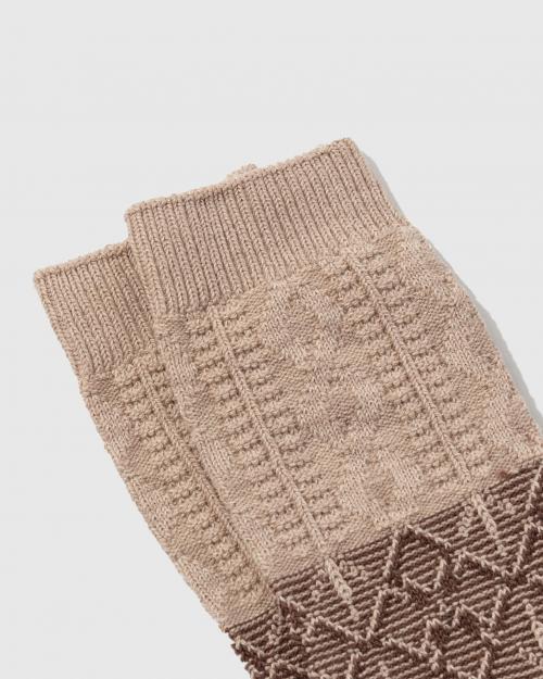 CABLE JACQUARD SOCKS