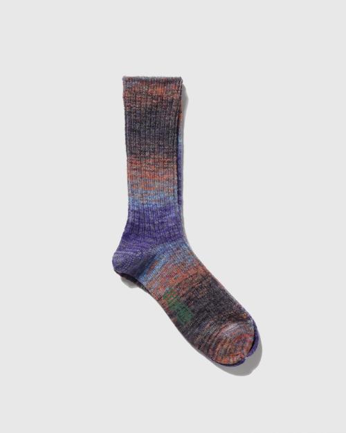 SLUB SPLASH PATTERN SOCKS