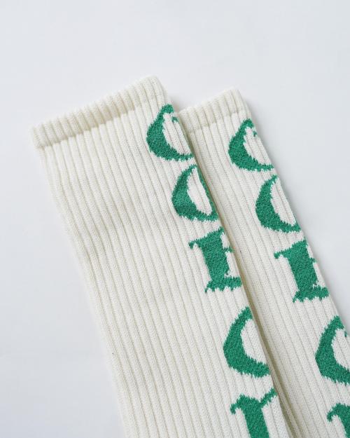 BOUCLE LOGO PILE CREW SOCKS