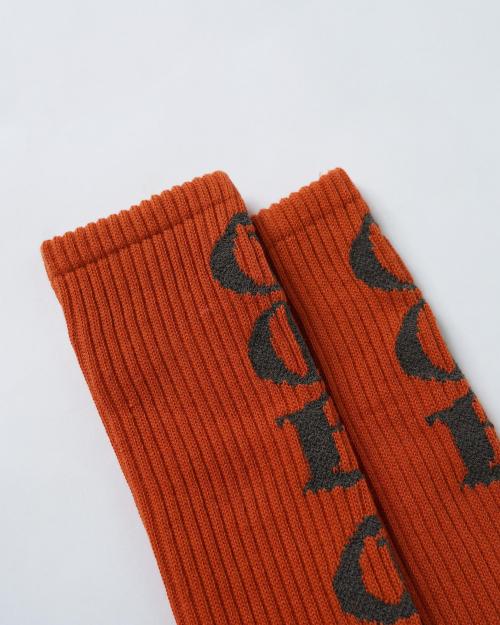 BOUCLE LOGO PILE CREW SOCKS