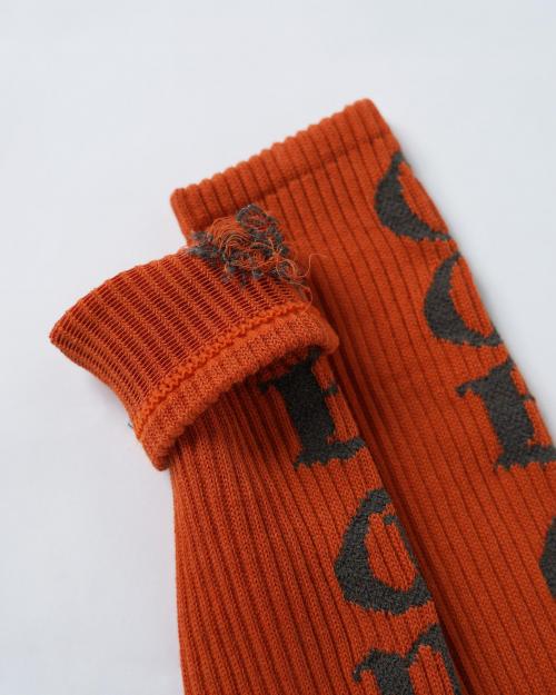 BOUCLE LOGO PILE CREW SOCKS