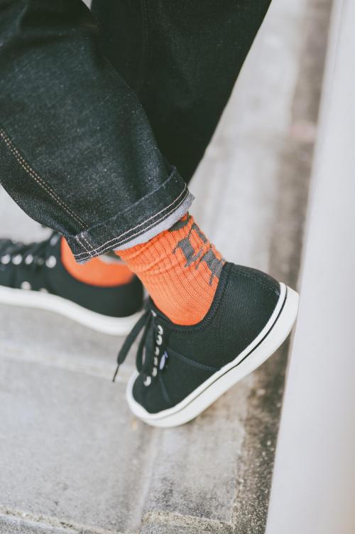 BOUCLE LOGO PILE CREW SOCKS