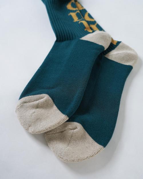 BOUCLE LOGO PILE CREW SOCKS