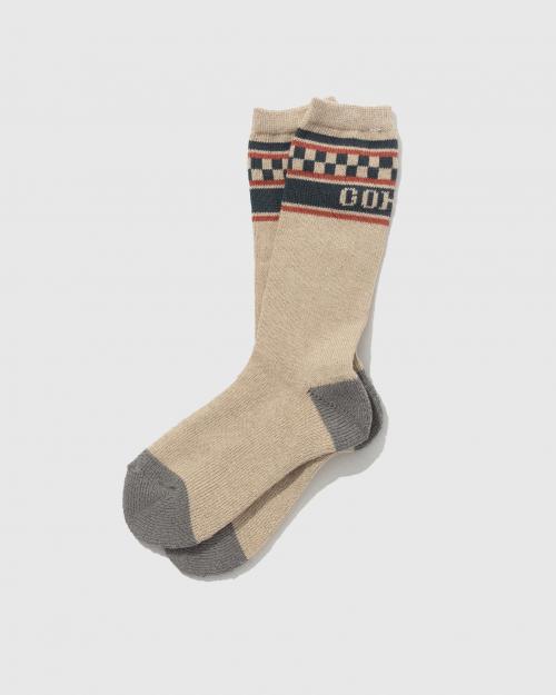 CHECKER LINE PILE SOCKS