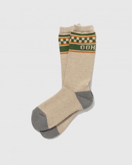 CHECKER LINE PILE SOCKS