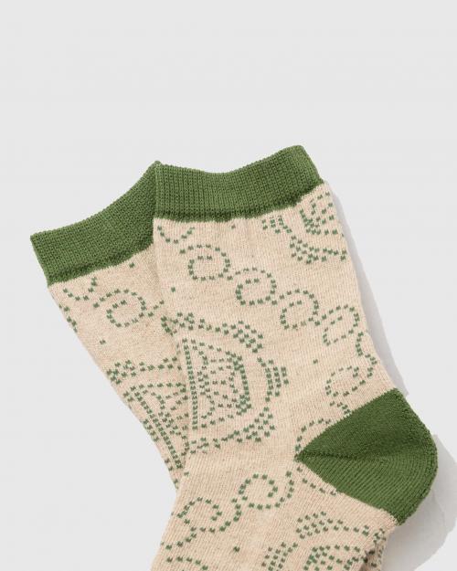 ASANOHA DOT QUARTER SOCKS