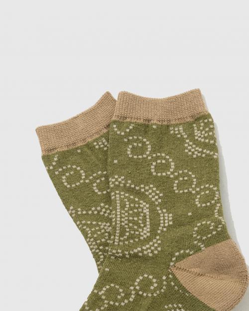 ASANOHA DOT QUARTER SOCKS