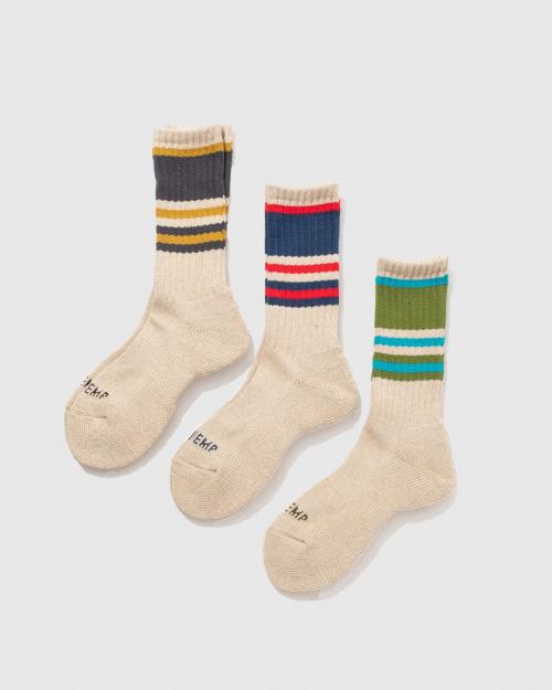 RANDOM LINE PILE CREW SOCKS