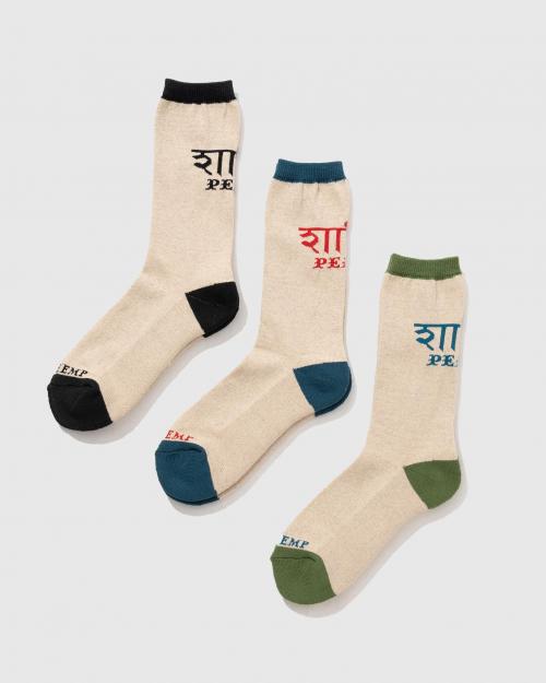 BACK LOGO CREW SOCKS