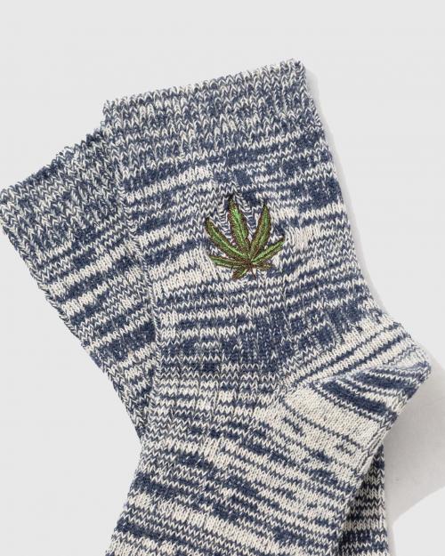 HEMP EMB QUARTER SOCKS