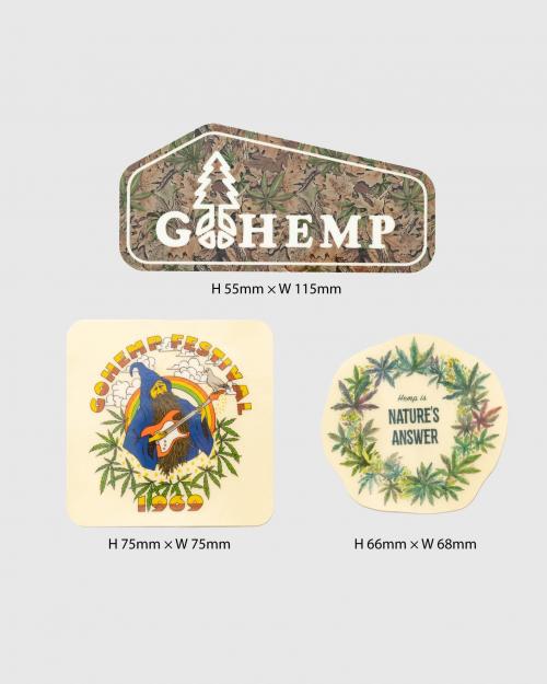 GOHEMP ORIGINAL STICKERS PACK