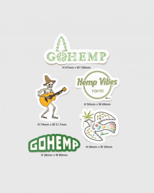 GOHEMP ORIGINAL STICKERS PACK