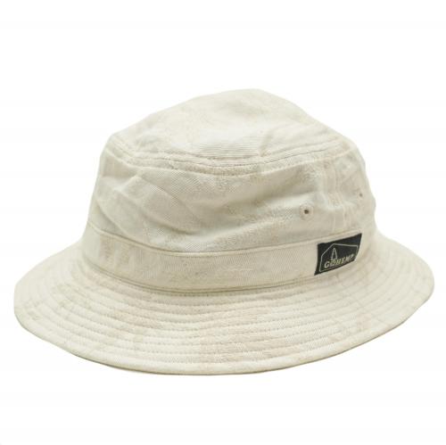 HEMP LEAF BUCKET HAT／HEMP LEAF JACQUARD