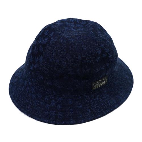 HEMP METRO HAT/<br>MINIMAL LEAF JACQUARD