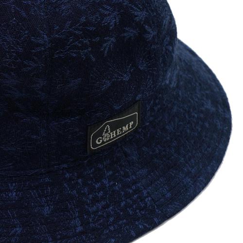 HEMP METRO HAT/<br>MINIMAL LEAF JACQUARD